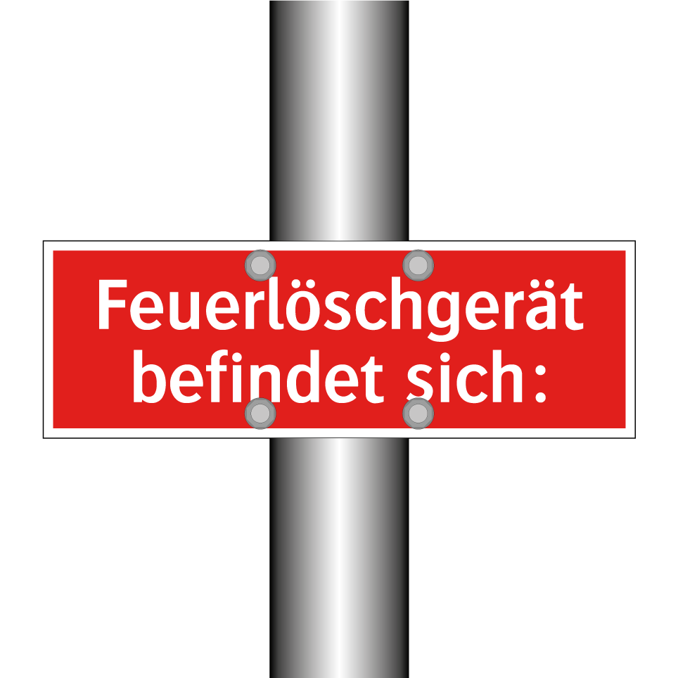 Feuerlöschgerät befindet sich: