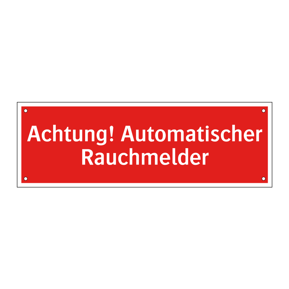 Achtung! Automatischer Rauchmelder