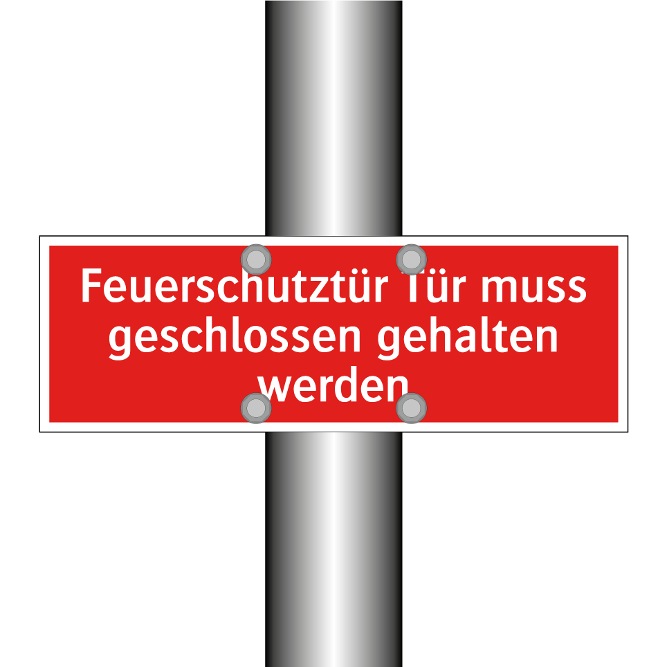 Feuerschutztür Tür muss geschlossen gehalten werden