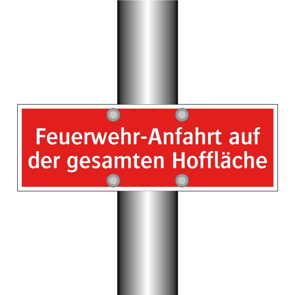 Feuerwehr-Anfahrt auf der gesamten Hoffläche
