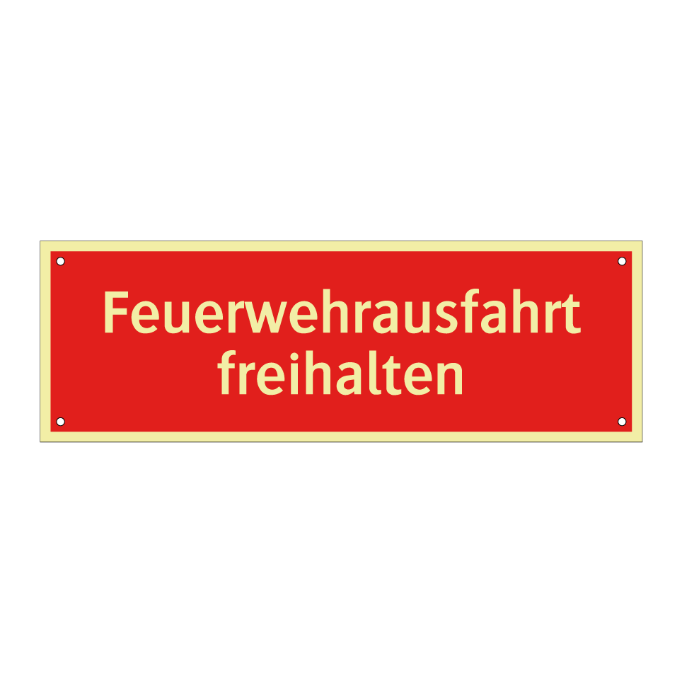 Feuerwehrausfahrt freihalten