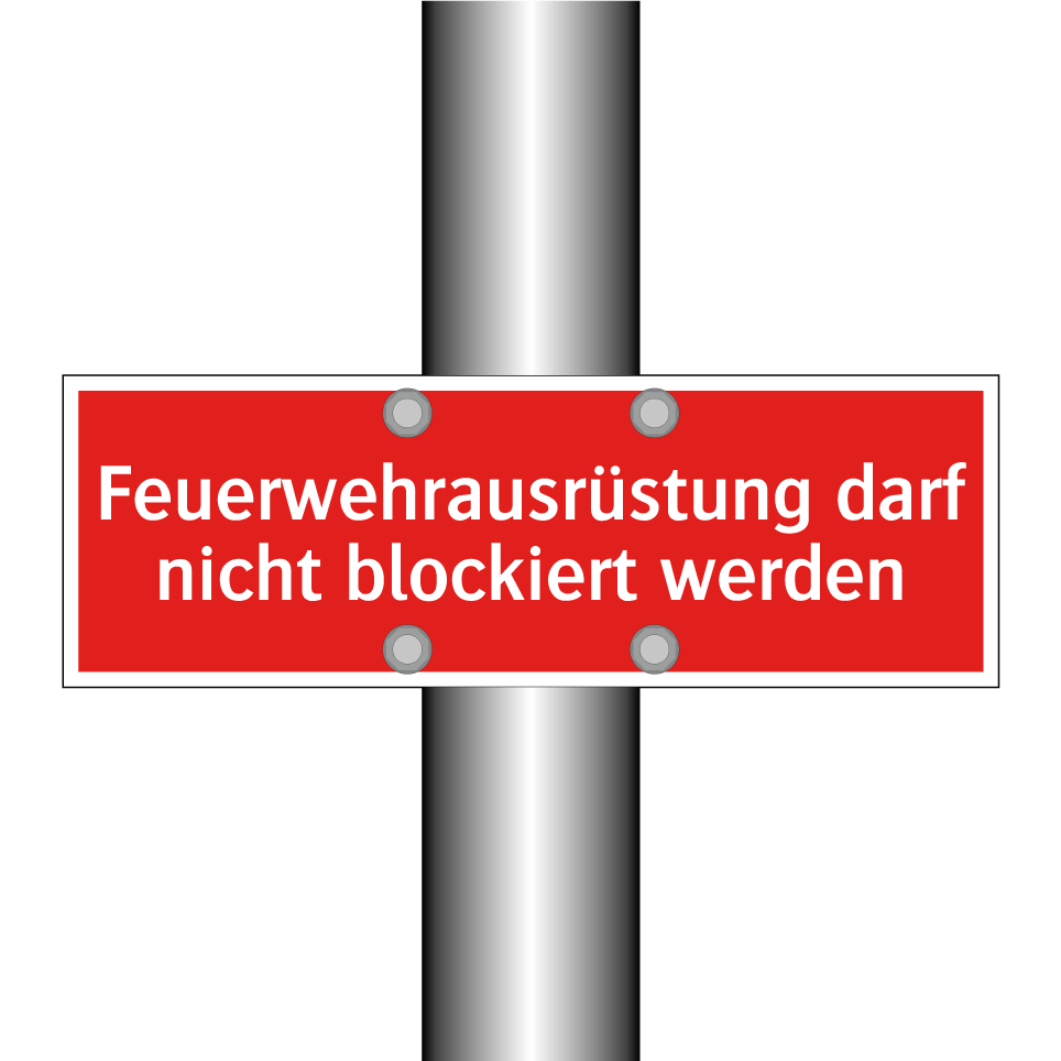 Feuerwehrausrüstung darf nicht blockiert werden