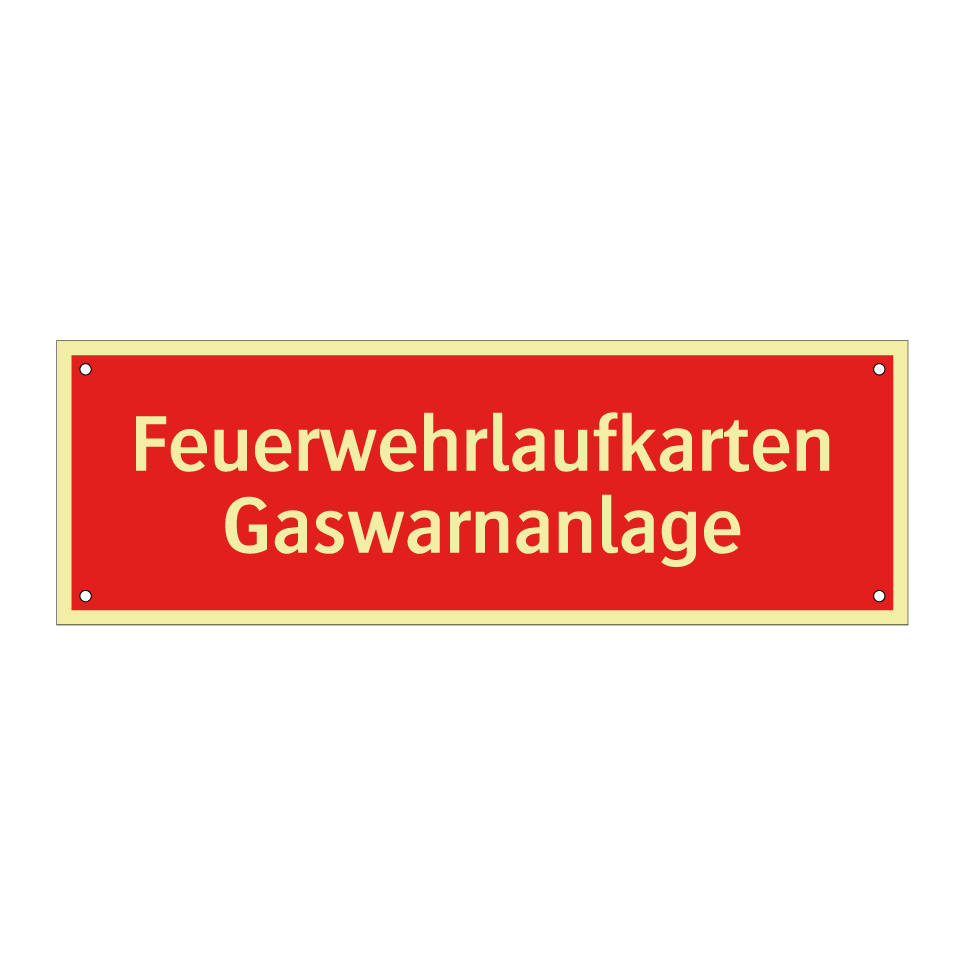 Feuerwehrlaufkarten Gaswarnanlage