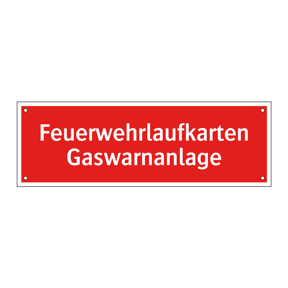 Feuerwehrlaufkarten Gaswarnanlage