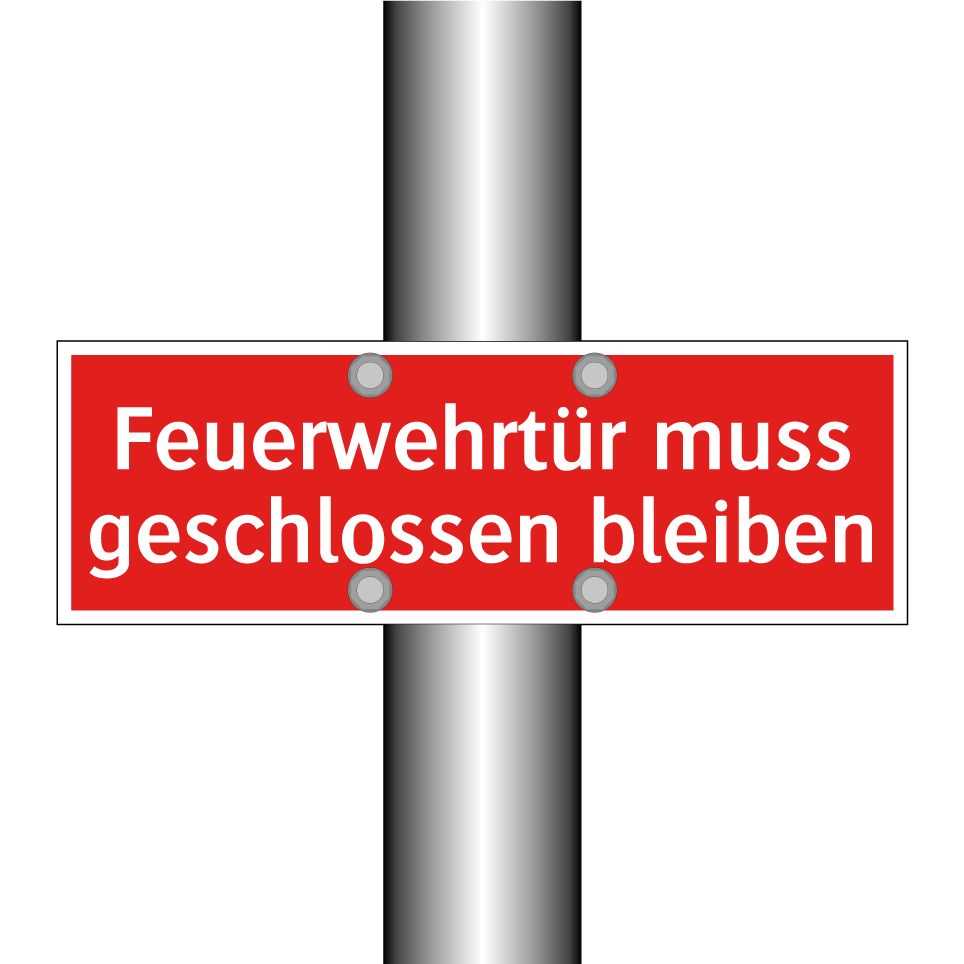 Feuerwehrtür muss geschlossen bleiben