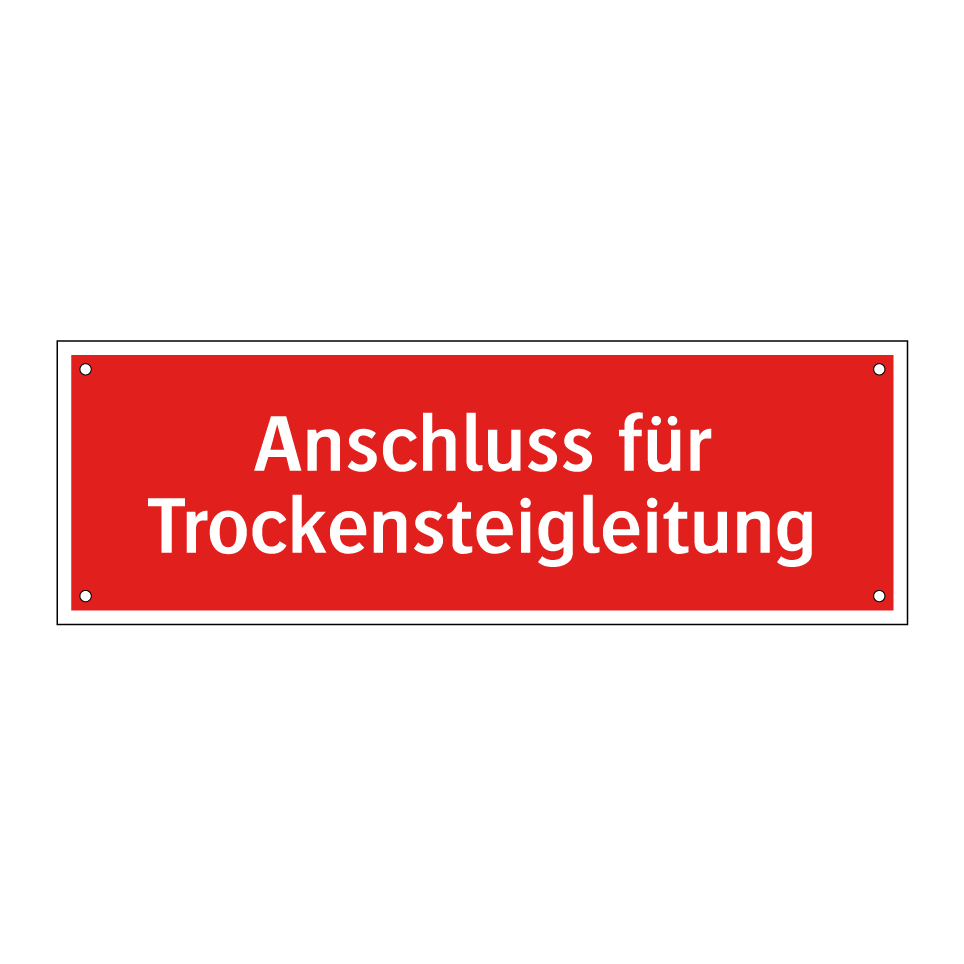 Anschluss für Trockensteigleitung