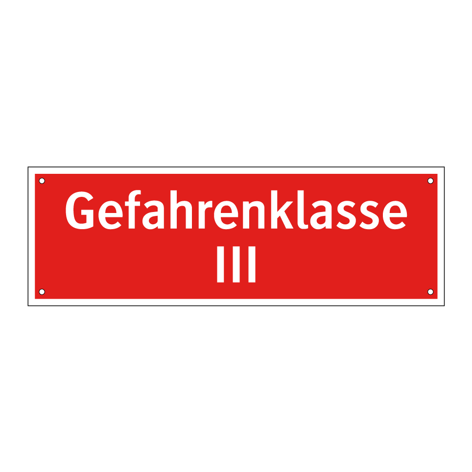 Gefahrenklasse III