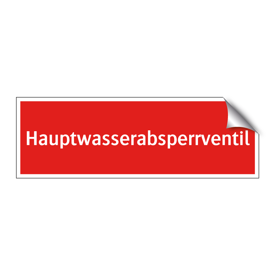 Hauptwasserabsperrventil
