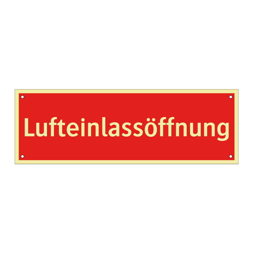 Lufteinlassöffnung
