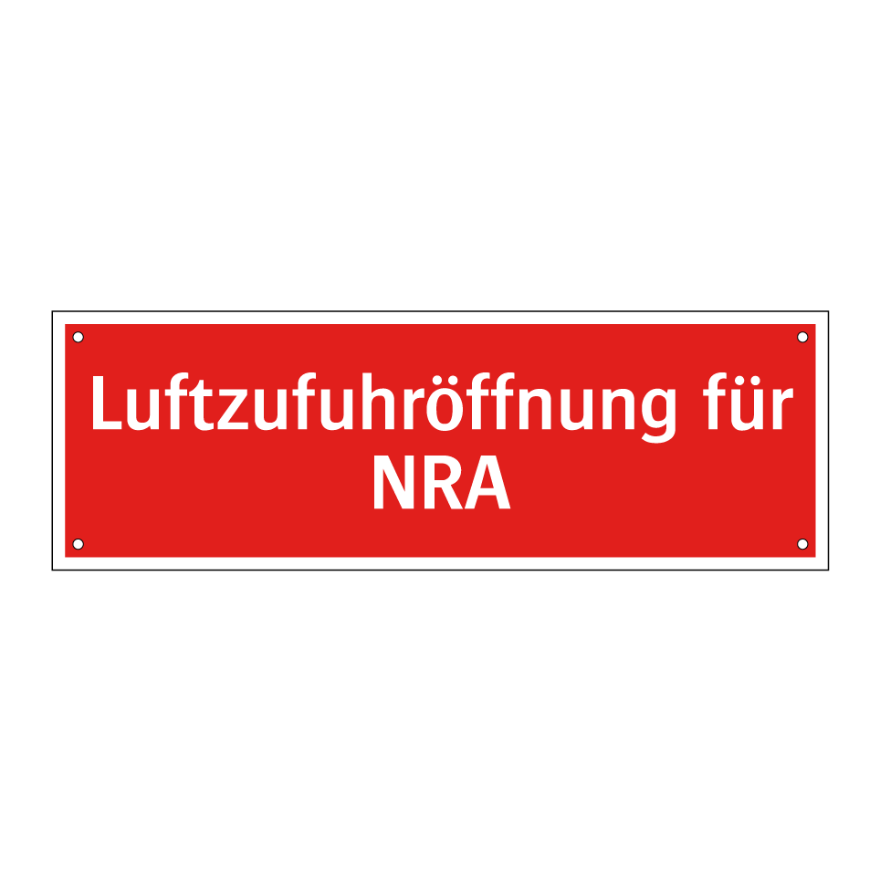 Luftzufuhröffnung für NRA