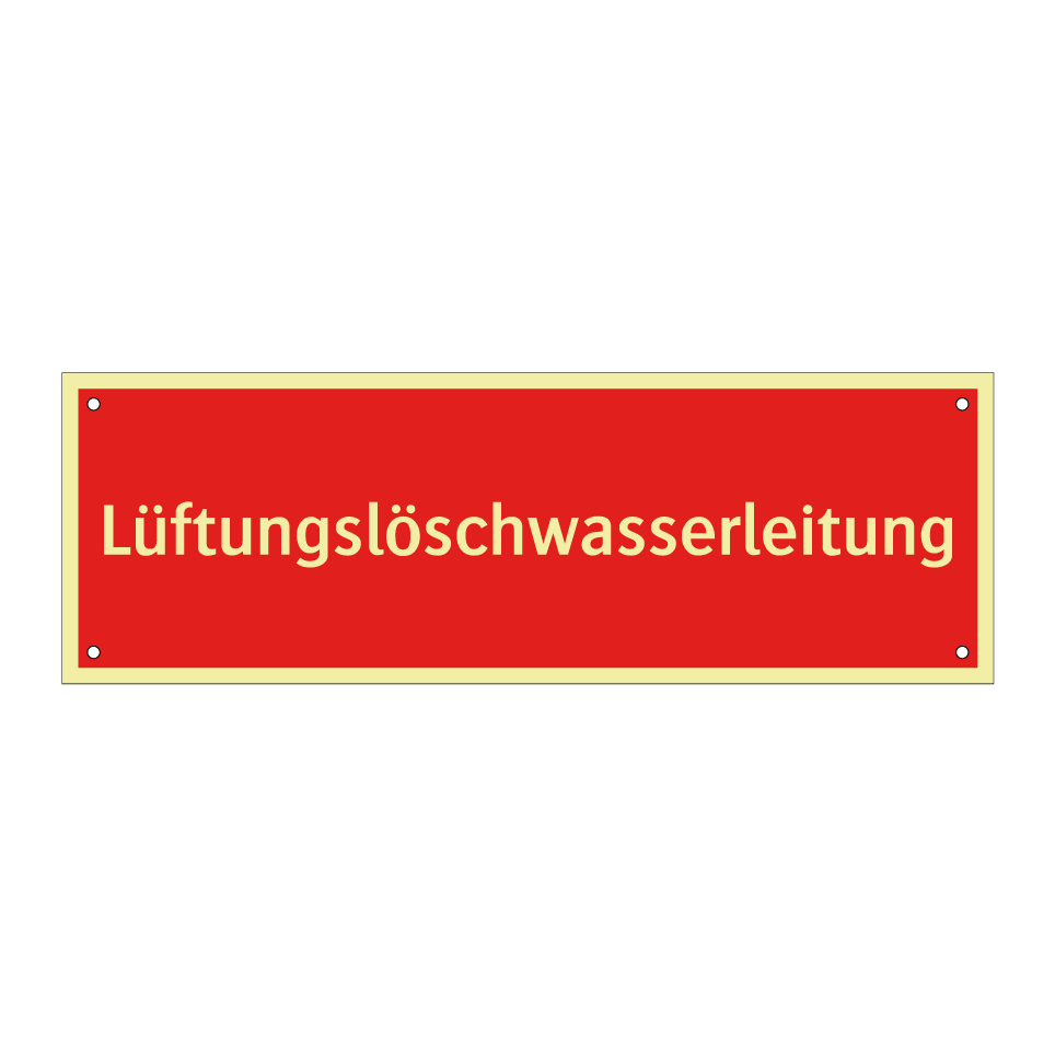 Lüftungslöschwasserleitung