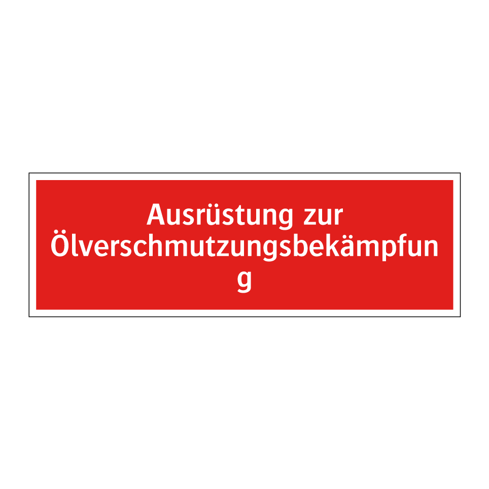 Ausrüstung zur Ölverschmutzungsbekämpfung