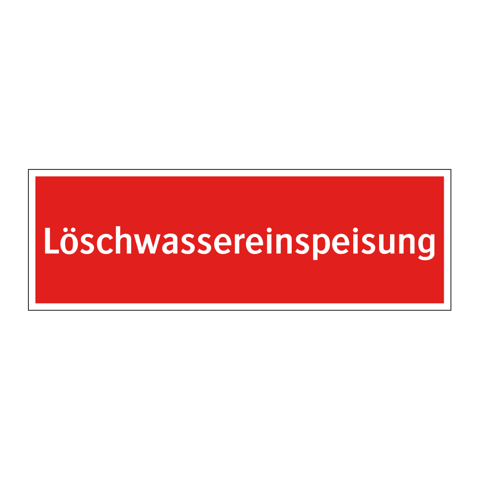 Löschwassereinspeisung