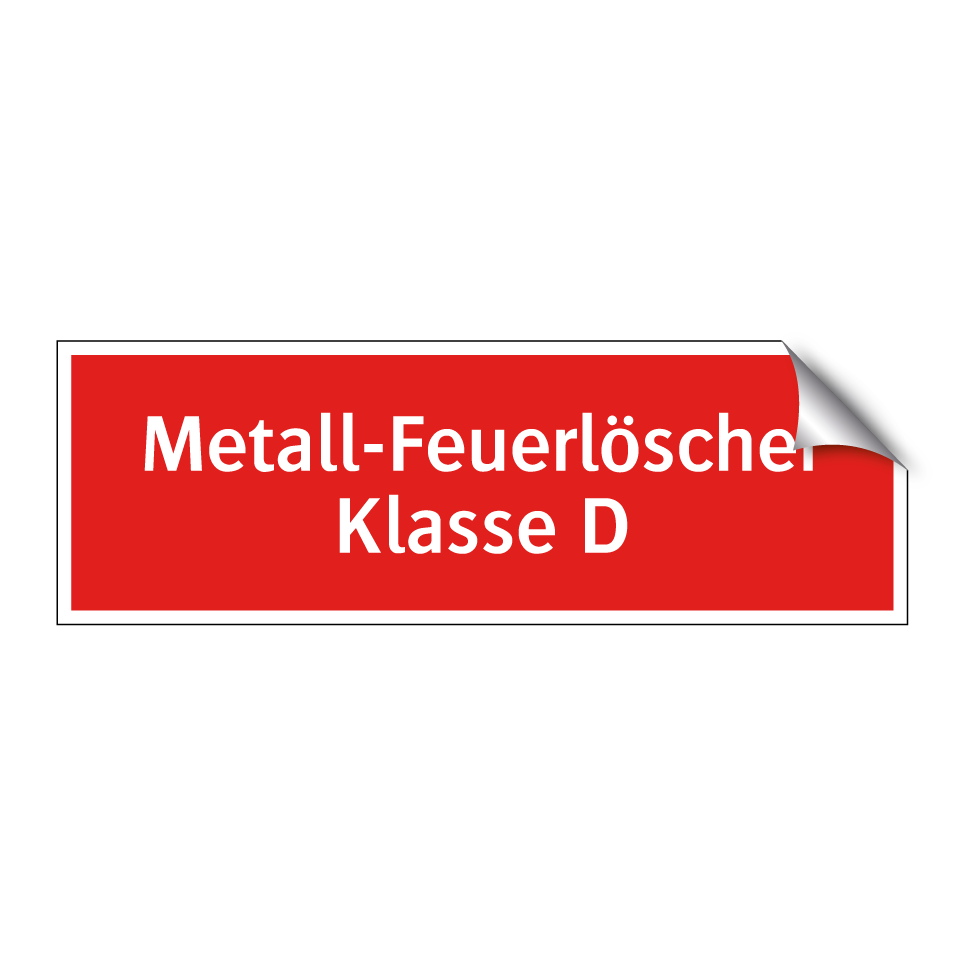 Metall-Feuerlöscher Klasse D