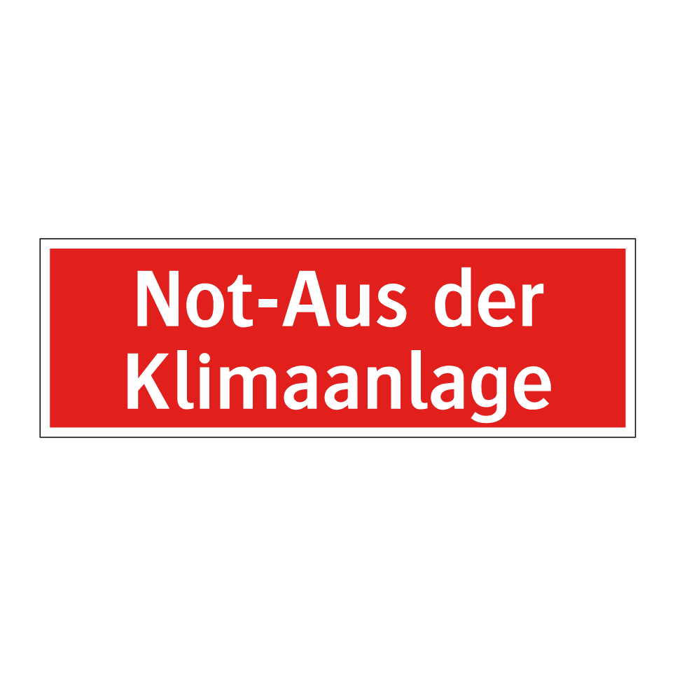 Not-Aus der Klimaanlage