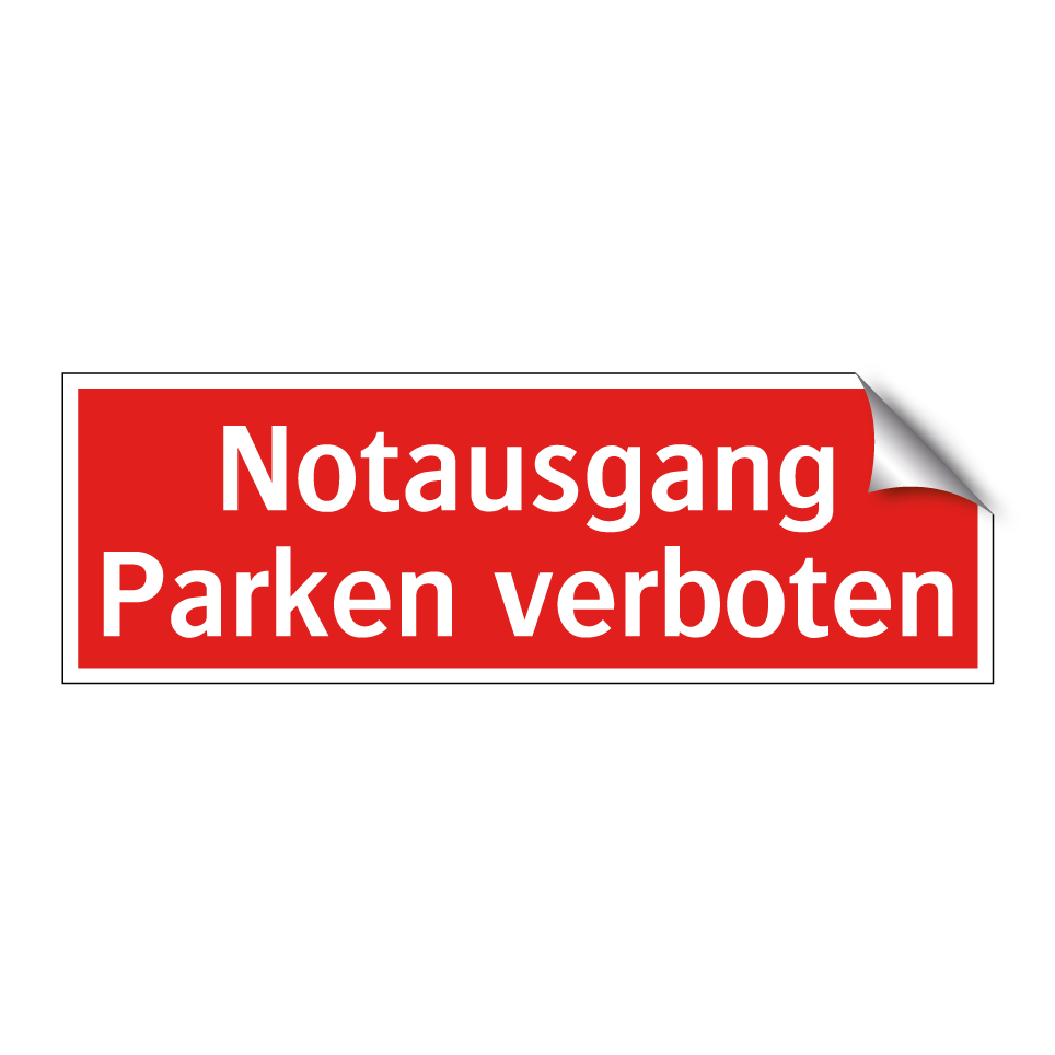 Notausgang Parken verboten