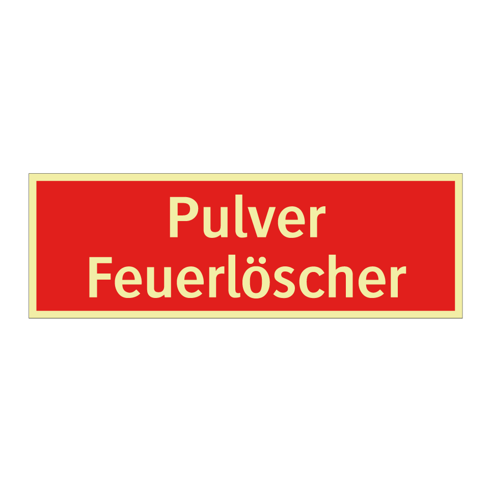 Pulver Feuerlöscher