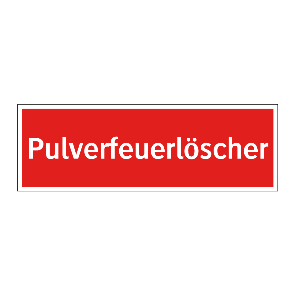 Pulverfeuerlöscher