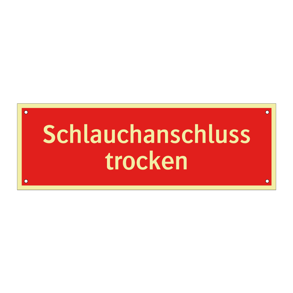 Schlauchanschluss trocken