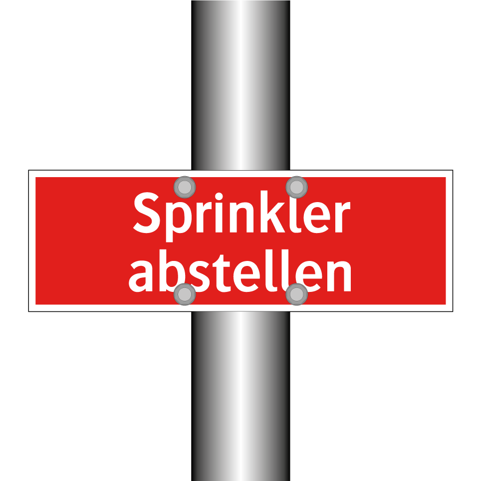 Sprinkler abstellen