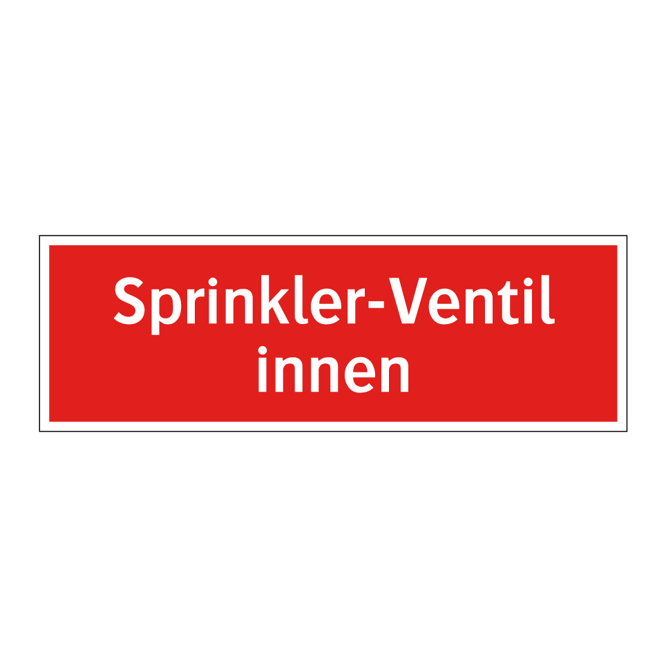 Sprinkler-Ventil innen