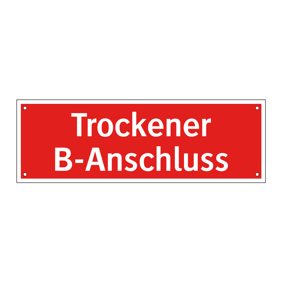 Trockener B-Anschluss