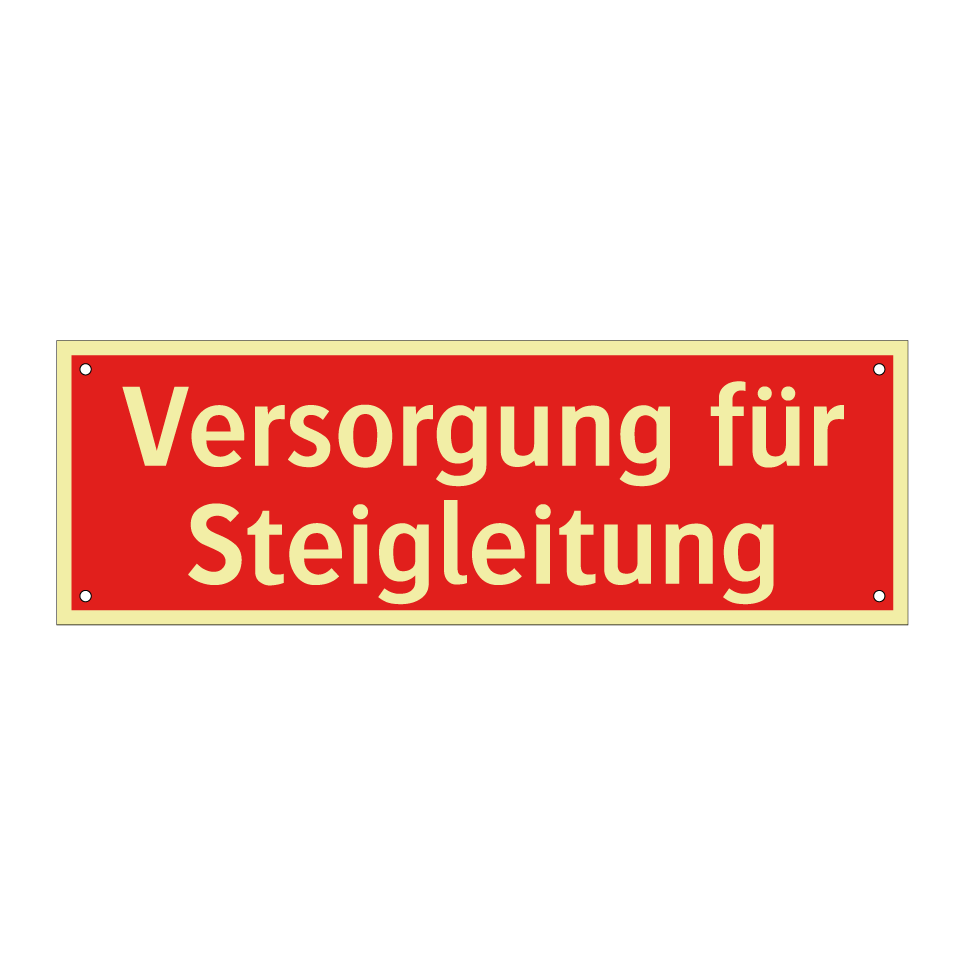 Versorgung für Steigleitung