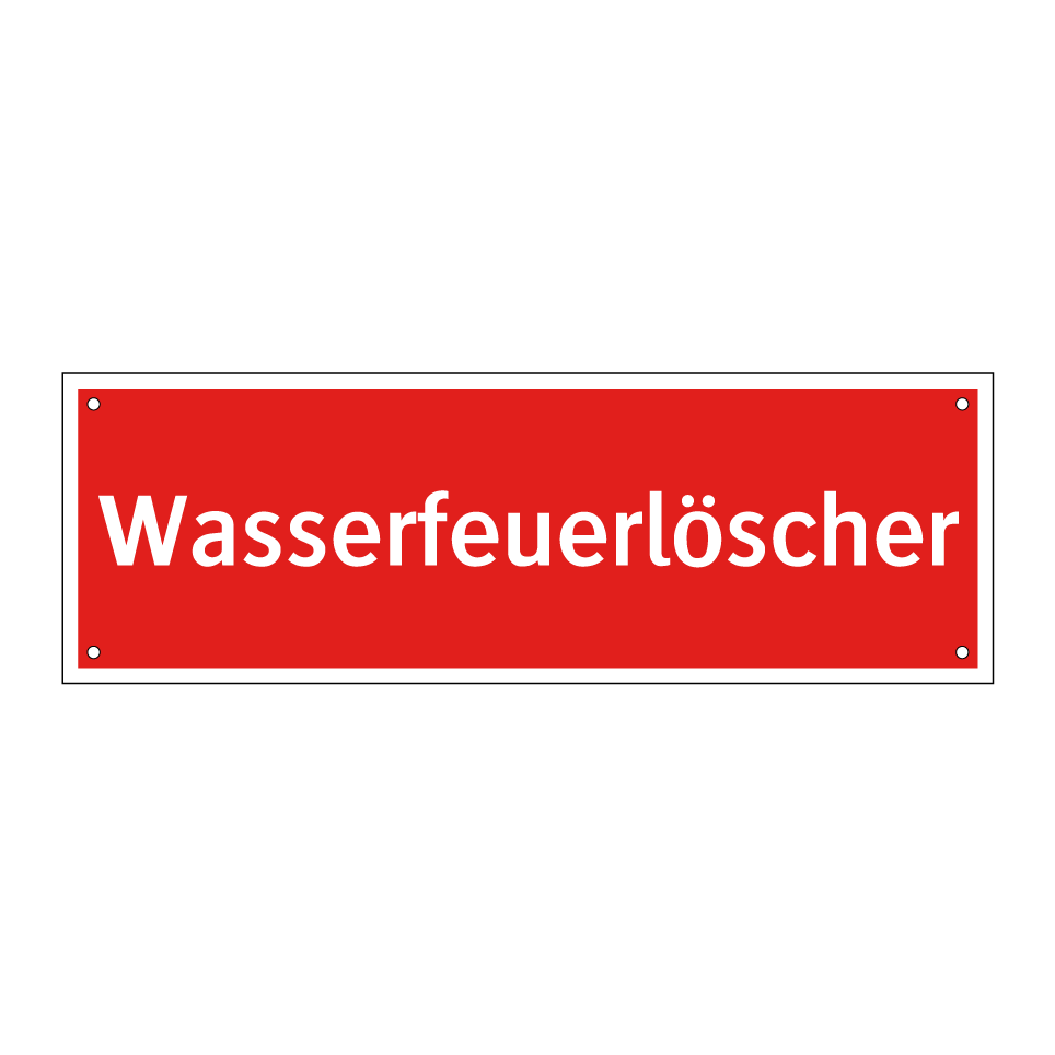 Wasserfeuerlöscher