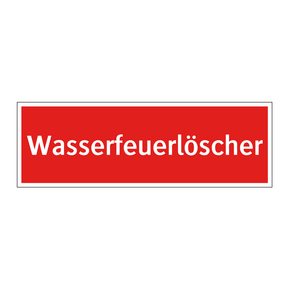 Wasserfeuerlöscher