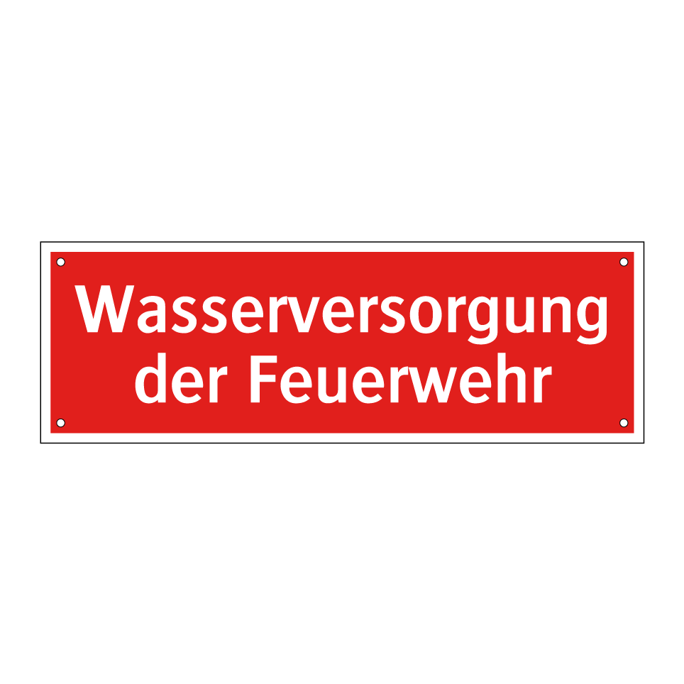 Wasserversorgung der Feuerwehr
