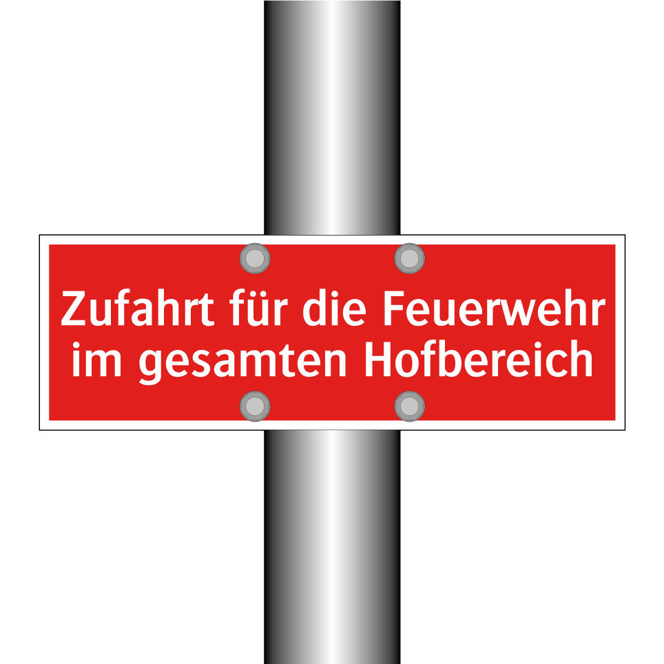 Zufahrt für die Feuerwehr im gesamten Hofbereich