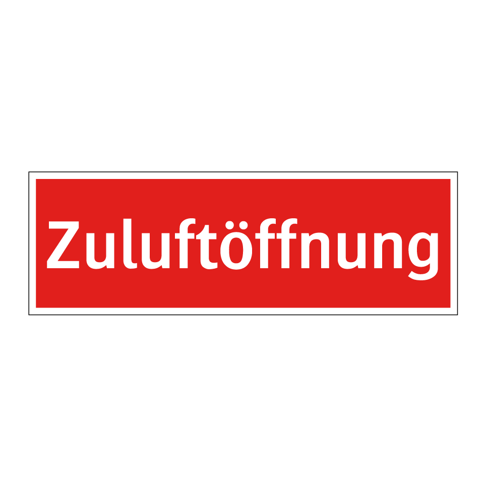 Zuluftöffnung