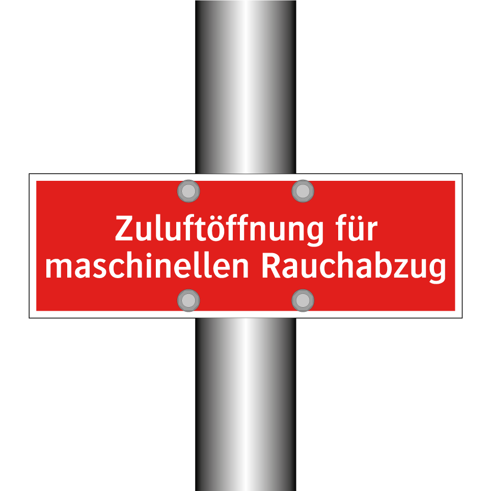 Zuluftöffnung für maschinellen Rauchabzug