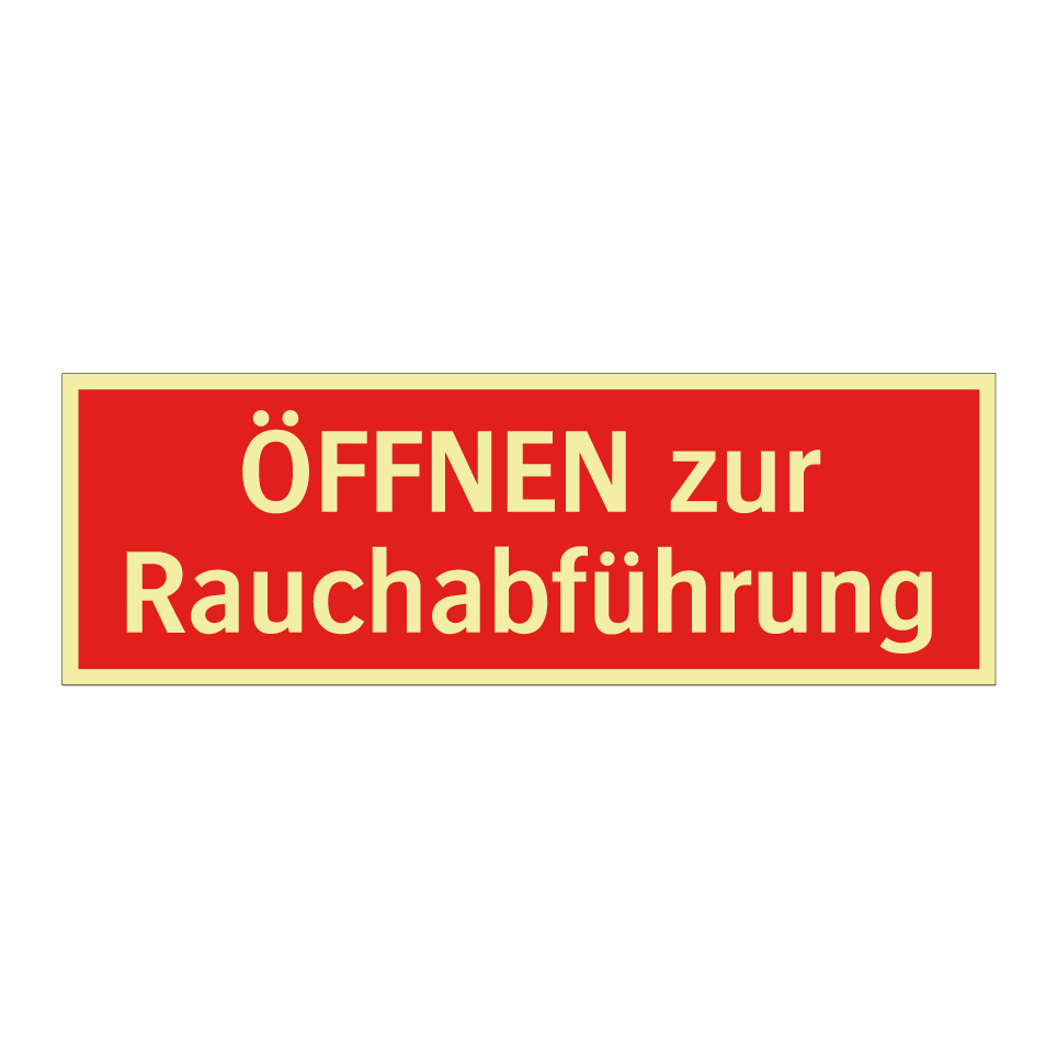 ÖFFNEN zur Rauchabführung