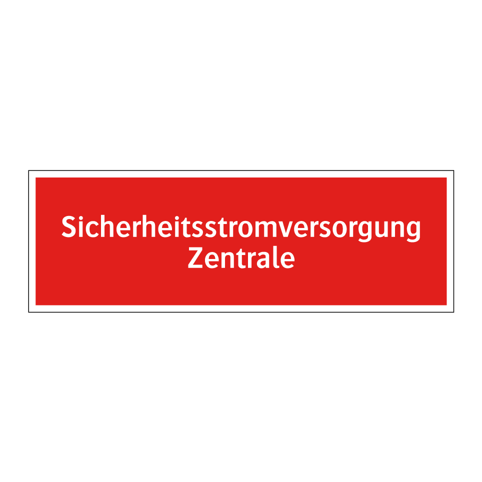 Sicherheitsstromversorgung Zentrale