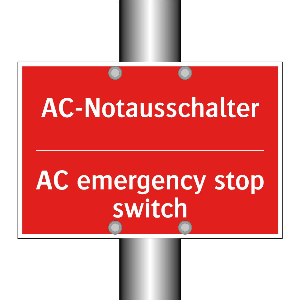 AC-Notausschalter - AC emergency stop switch