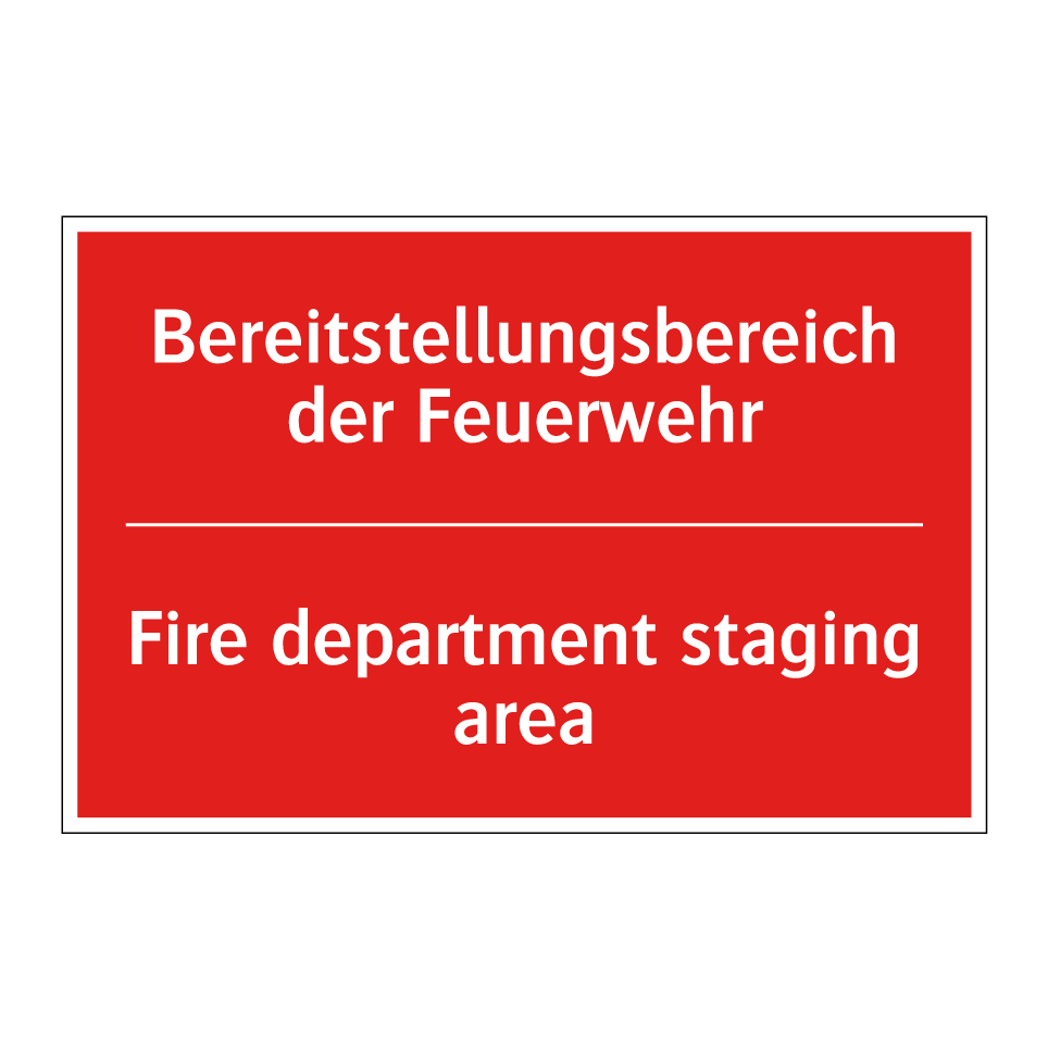 Bereitstellungsbereich der Feuerwehr/.../ - Fire department staging area