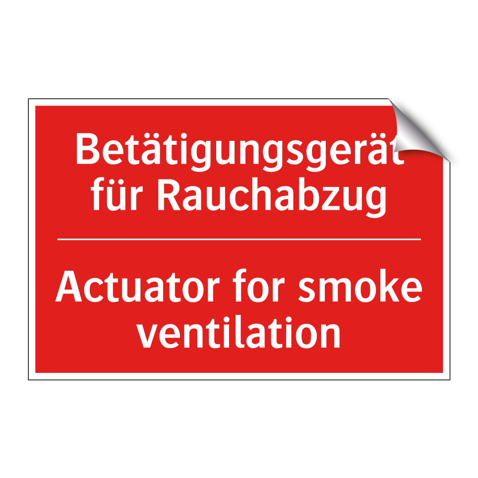 Betätigungsgerät für Rauchabzug/.../ - Actuator for smoke ventilation