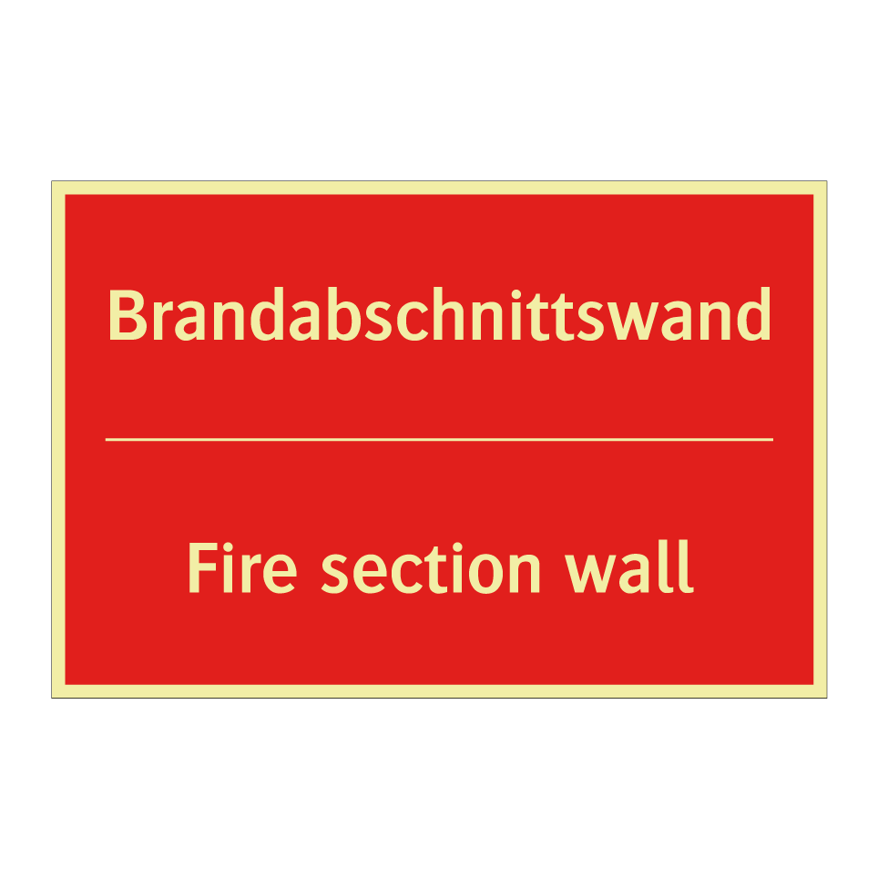 Brandabschnittswand - Fire section wall