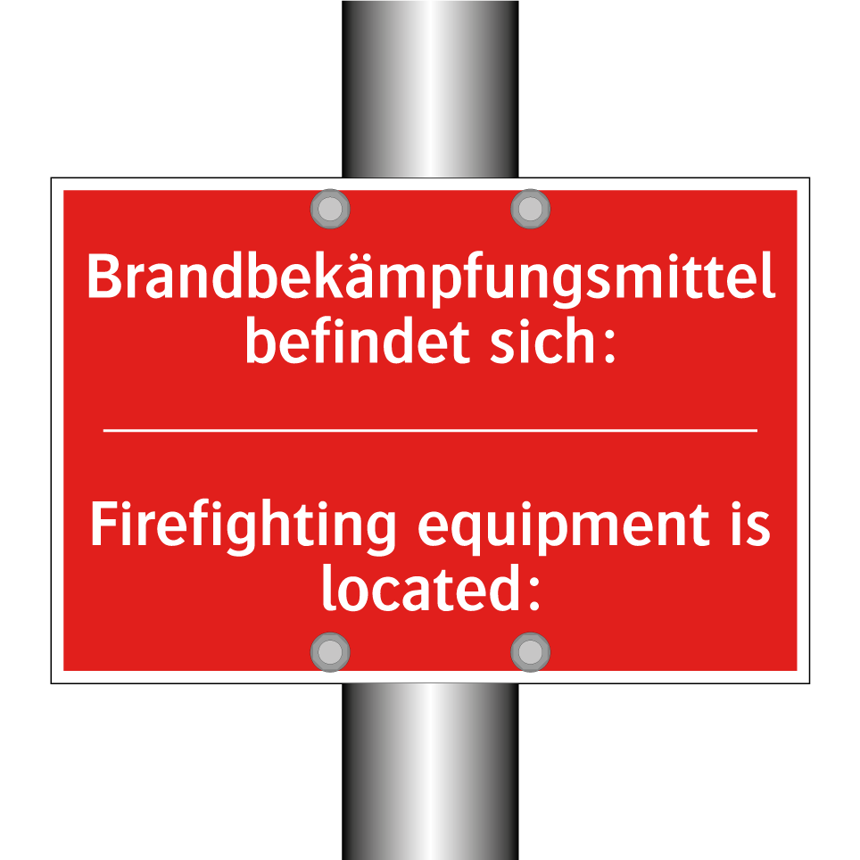 Brandbekämpfungsmittel befindet /.../ - Firefighting equipment is located:/.../