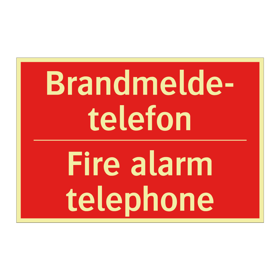 Brandmelde- telefon - Fire alarm telephone