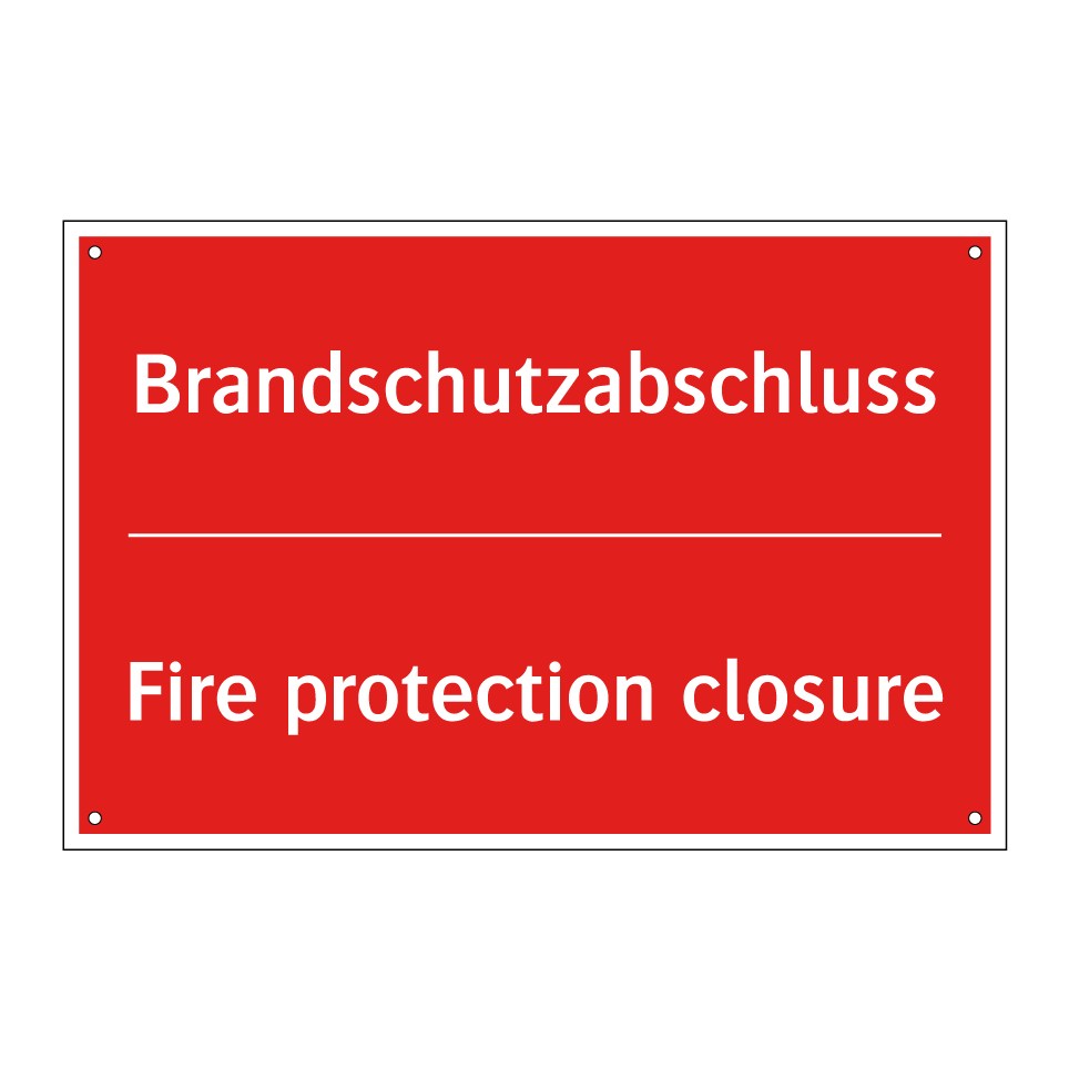 Brandschutzabschluss - Fire protection closure