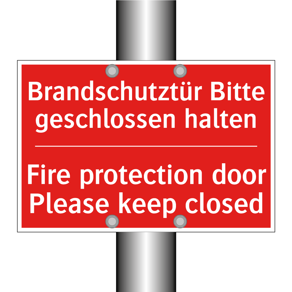 Brandschutztür Bitte geschlossen /.../ - Fire protection door Please keep /.../