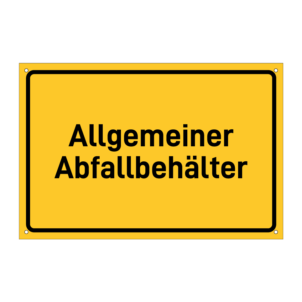 Allgemeiner Abfallbehälter