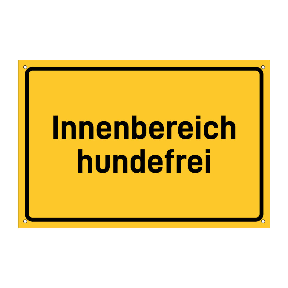 Innenbereich hundefrei
