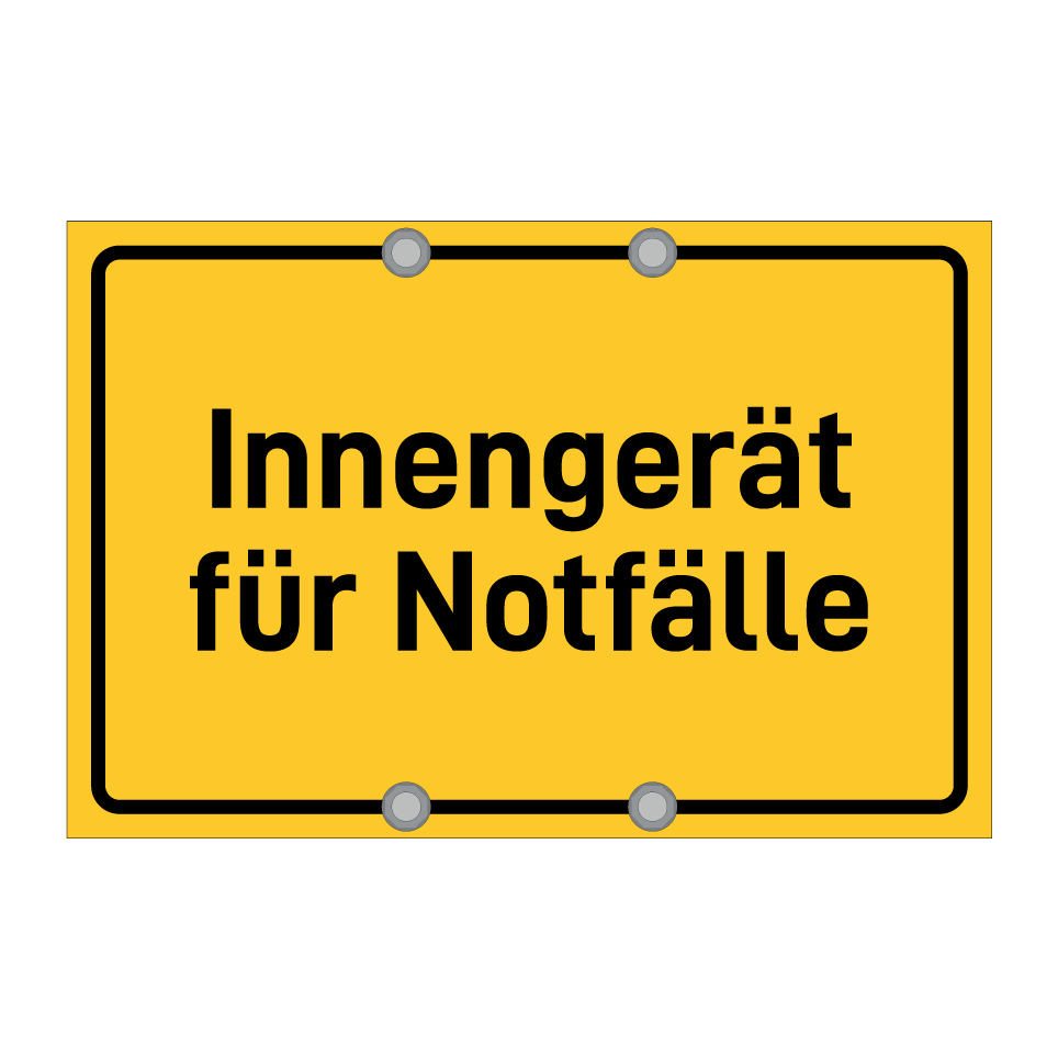 Innengerät für Notfälle