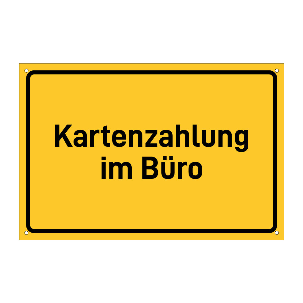 Kartenzahlung im Büro
