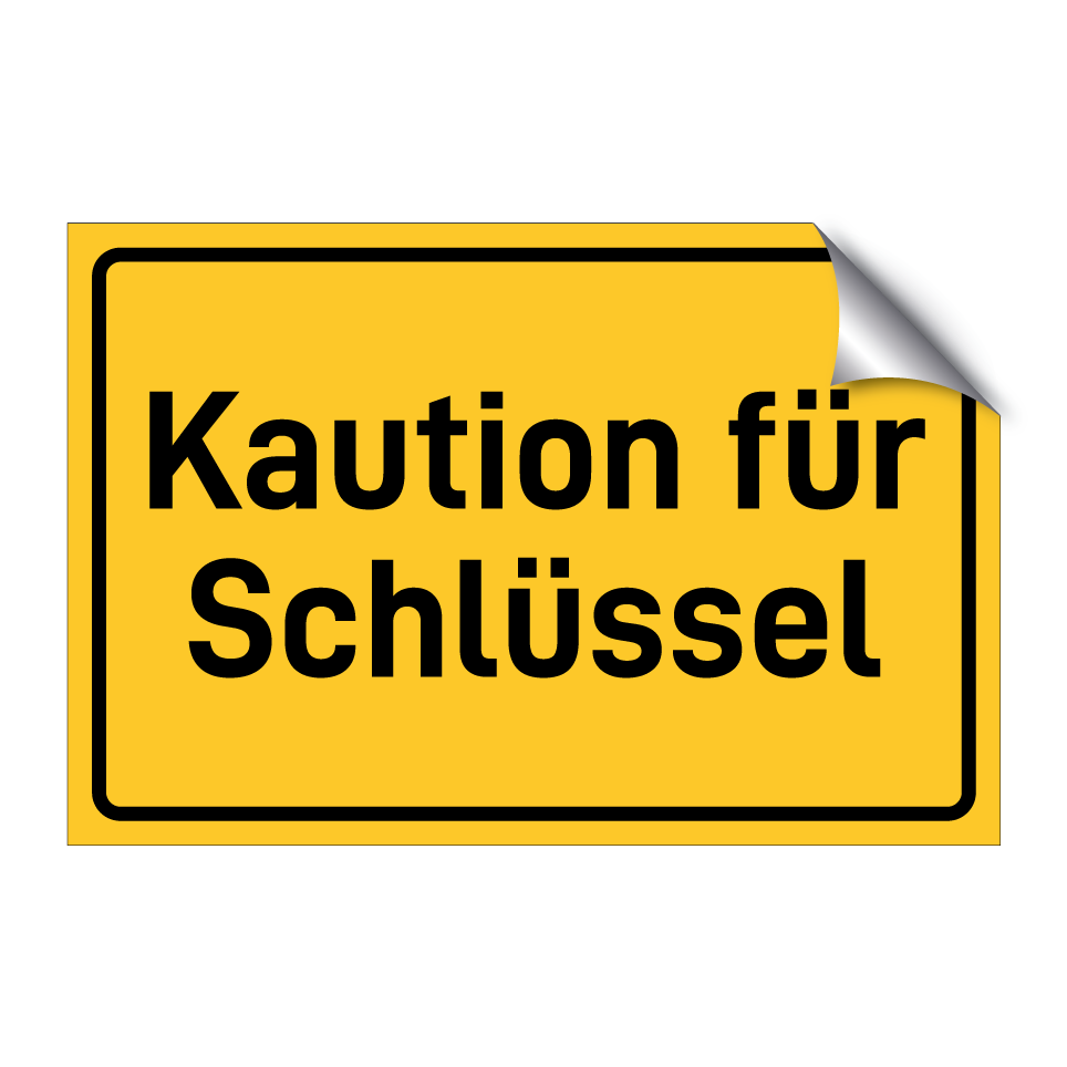 Kaution für Schlüssel