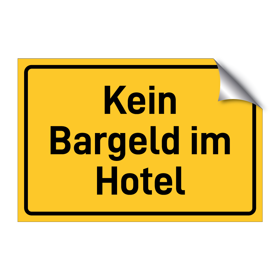 Kein Bargeld im Hotel