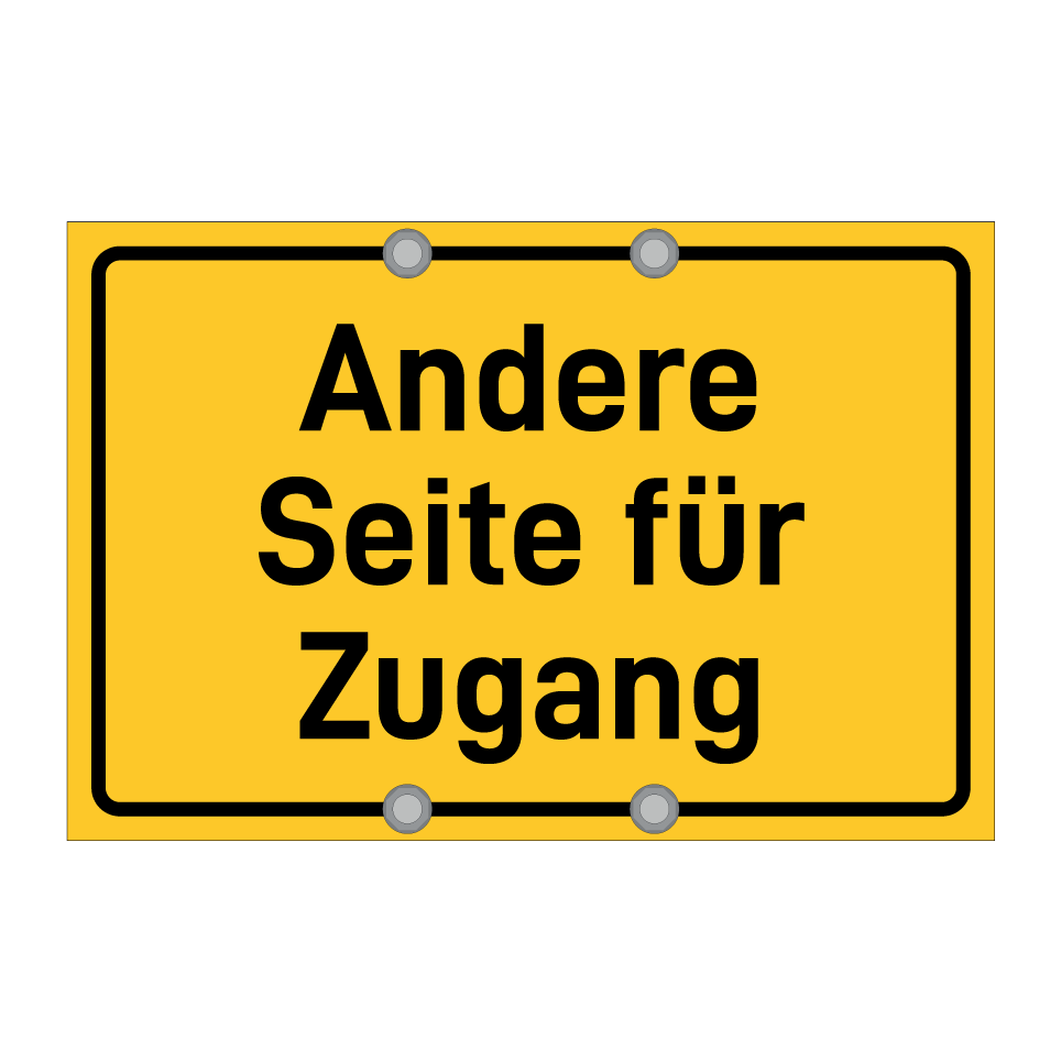 Andere Seite für Zugang